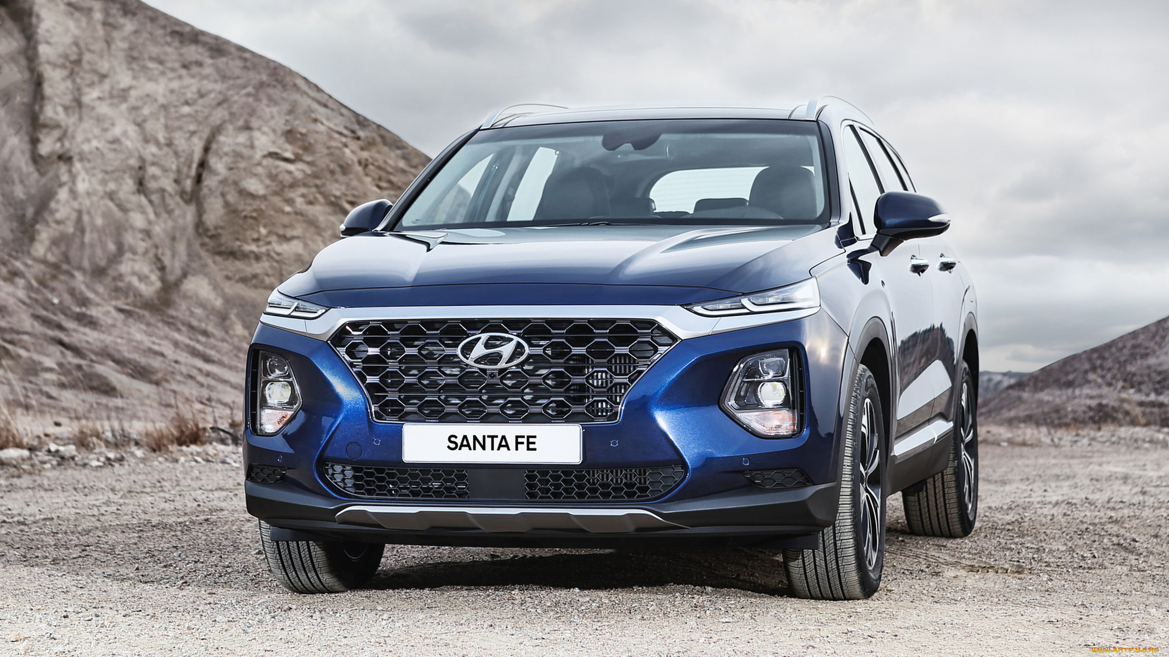 hyundai santa fe 2019, , hyundai, crossover, santa, fe, 2019, blue